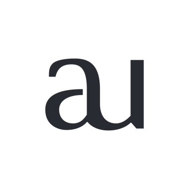 Lowercase AU black logo