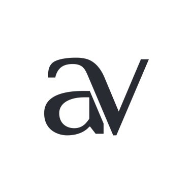 Lowercase AV VA black logo
