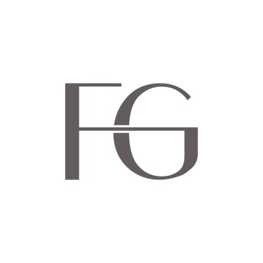 Initial Letter FG Logo Design Vector Template. Creative Linked Modern Calligraphy FG Logo Vector