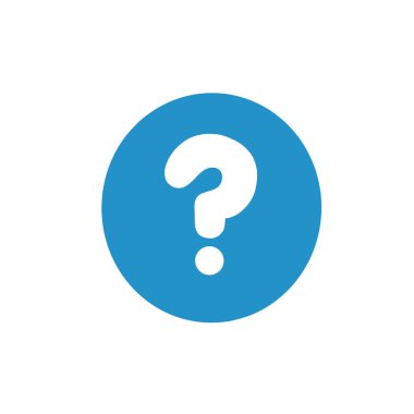 question mark icon flat design style