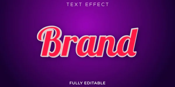 Brand Text Effect Design Template — Stock Vector