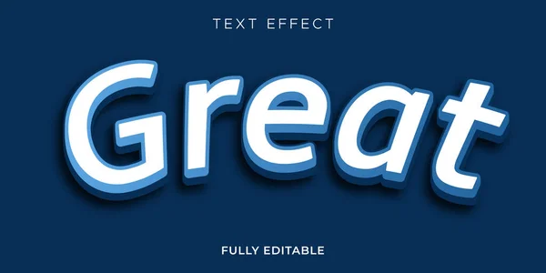 Grand Modèle Conception Effet Texte — Image vectorielle