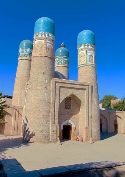 Madrasah Char Minar Στη Bukhara — Φωτογραφία Αρχείου