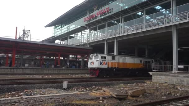 Bekasi Endonezya Ocak 2023 Bekasi Den Jakarta Tren Yolculuğu Diğer — Stok video