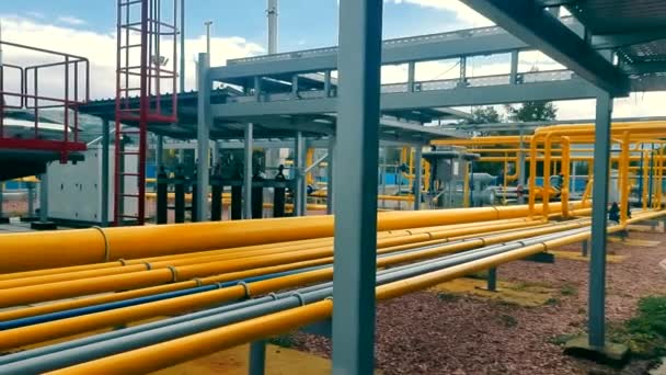 Los Productos Petrolíferos Son Transportados Por Oleoductos Refinerías Terminales Instalaciones — Vídeo de stock
