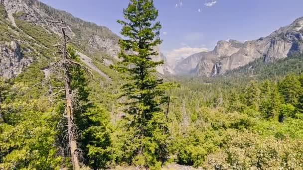 Beau Panorama Vallée Yosemite Nature Des Paysages Montagne Californie Parc — Video