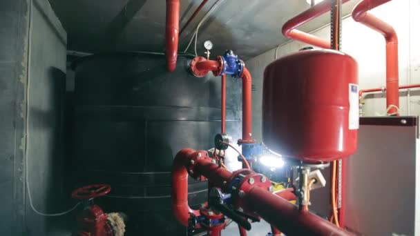 Estación Bombeo Agua Para Almacenamiento Agua Punto Distribución Agua — Vídeos de Stock