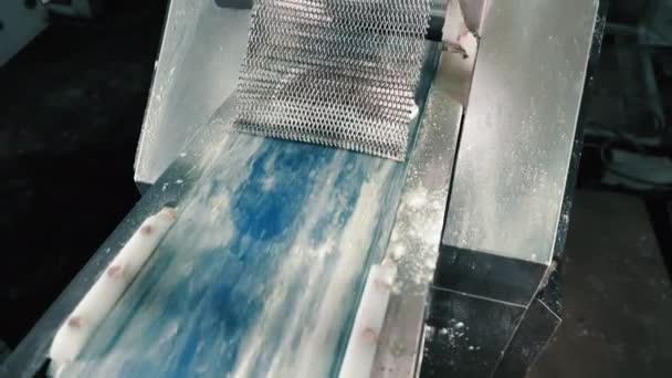 반죽으로 만든다 반죽을 라인에 — 비디오
