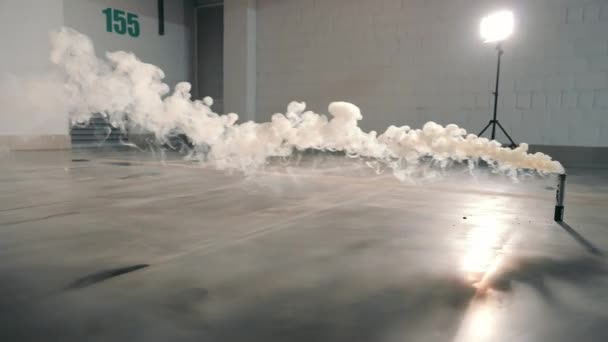 Дым Пробирки Контролируемой Лабораторной Среде — стоковое видео