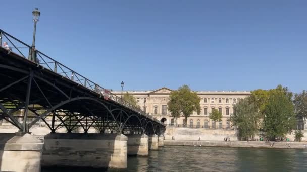 Pont Parisien Sur Seine Pont Classique Sur Seine Paris Par — Video