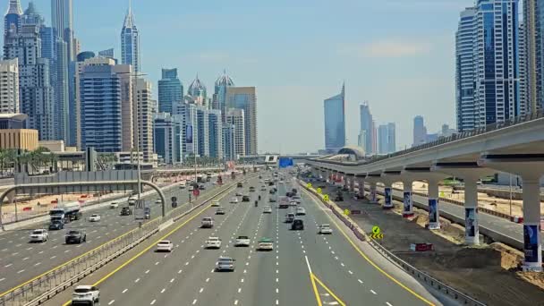 Förenade Arabemiraten Dubai Förenade Arabemiraten April 2024 Time Lapse Busy — Stockvideo