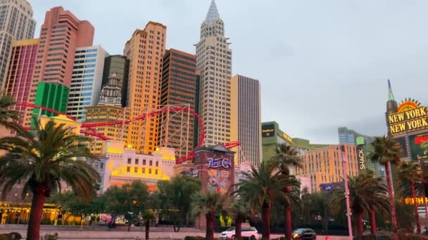 Las Vegas Nevada Abd Nisan 2024 Las Vegas Strips Minyatür — Stok video