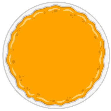 Tabakta krep, en iyi manzara. Şeffaf arkaplanda düz bir tabakta gözlemenin vektör ögesi.