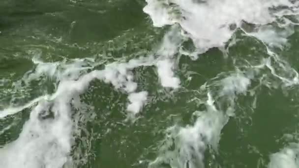 Грязные Реки Загрязняются Промышленными Отходами Реки Становятся Пенными Вонючими — стоковое видео