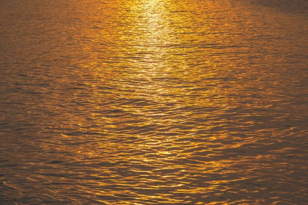 Sunset Water Reflect Ripples Sun Light Abstract Golden Reflection Water — 스톡 사진