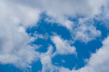 Background cloud summer. Cloud summer. Sky cloud clear with sunset. Natural sky cinematic beautiful yellow and white texture background