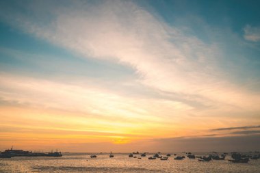 Background cloud summer. Cloud summer. Sky cloud cinematic. Natural sky beautiful and cinematic sunset texture background