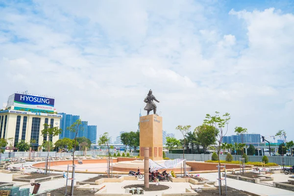 Chi Minh Vietnam Feb 2022 Tran Hung Dao Statue Linh — Stock Fotó