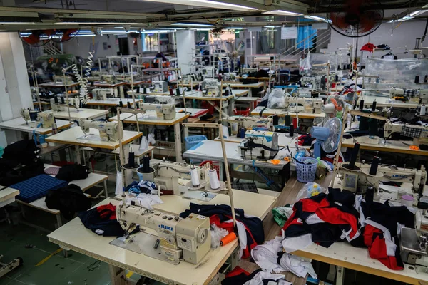 Ria Vietnam Mar 2022 Текстильний Завод Переробці Обладнання Робітників Завод — стокове фото