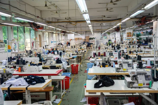 Ria Vietnam Mar 2022 Textieldoek Fabriek Werkproces Maat Van Werknemers — Stockfoto