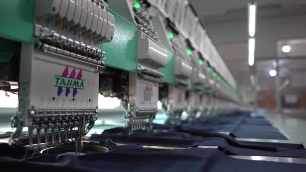 Ria Vietnam Mar 2022 Modern Automatic High Technology Sewing Machine — Vídeo de Stock