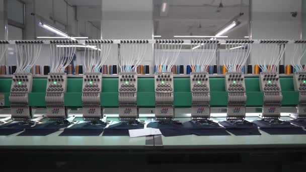 Ria Vietnam Mar 2022 Современная Автоматическая Высокотехнологичная Швейная Машина Производства — стоковое видео