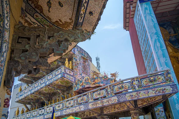 Linh Phuoc Pagoda Lat Vietnam Dalat Famous Landmark Buddhist Porcelain — Stockfoto