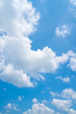 Beautiful view of blue sky with clouds at sunrise. Partly cloudy.Background cloud summer. Cloud summer. Sky cloud clear with sunset. Natural sky cinematic beautiful yellow and white texture background