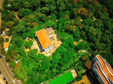 Top view Bach Dinh in Vung Tau city, Vietnam. Bach Dinh was built by the French (1898- 1916) as a summer holiday house of French Governor General Paul Doumer.