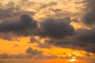 Background cloud summer. Cloud summer. Sky cloud cinematic. Natural sky beautiful and cinematic sunset texture background