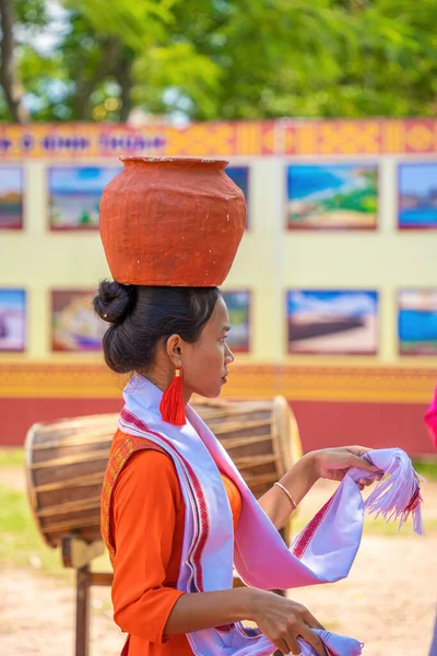 Phan Thiet City Vietnam Sep 2022 Traditionell Cham Girl Dans — Stockfoto