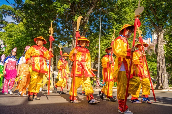 Vung Tau Vietnam Setembro 2022 Pessoas Organizam Jogo Tradição Festival — Fotografia de Stock