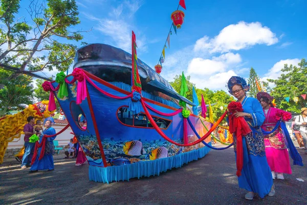 Vung Tau Vietnam Sep 2022 사람들은 베트남 축제에서 게임을 조직한다 — 스톡 사진
