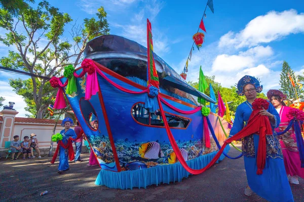 Vung Tau Vietnam Sep 2022 People Organize Tradition Game Whale — Zdjęcie stockowe