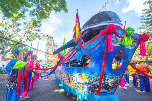 Vung Tau Vietnam Sep 2022 People Organize Tradition Game Whale — Stockfoto