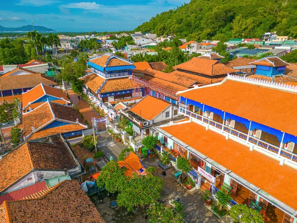 Top View Nha Lon Long Son House Historical Sites Old — Fotografia de Stock