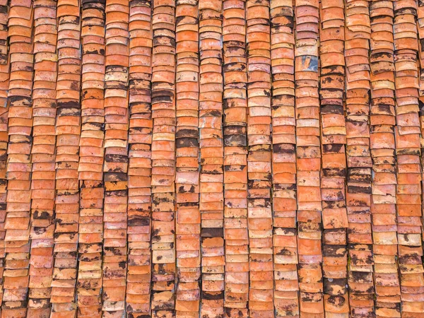 Orange Tiles Pattern Background Details New Modern Orange Roof Brick — Stok fotoğraf