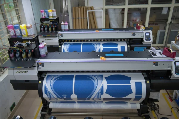 Ria Vietnam Oct 2022 Interior Factory Large Printing Machine Paper — Zdjęcie stockowe