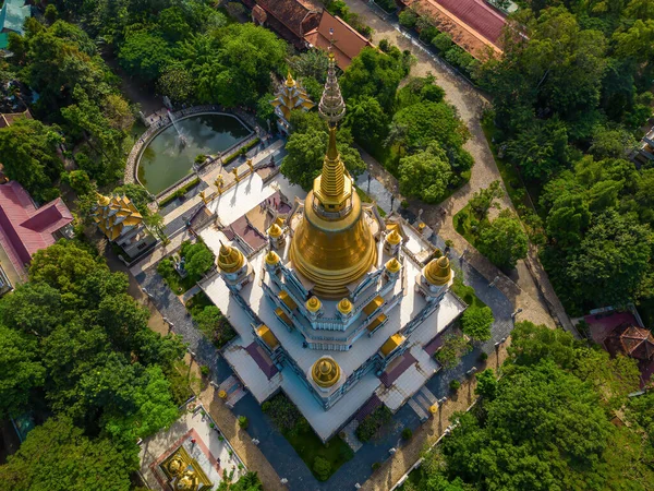 Vista Aérea Buu Long Pagoda Cidade Chi Minh Belo Templo — Fotografia de Stock