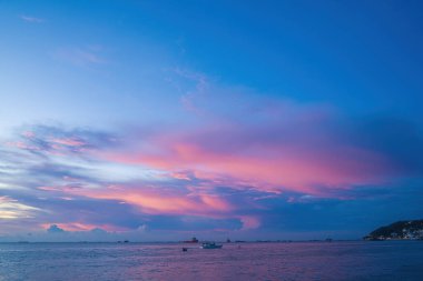 Background cloud summer. Cloud summer. Sky cloud cinematic. Natural sky beautiful and cinematic sunset texture background