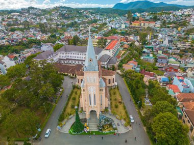 Cathedral chicken. This is the famous ancient architecture, where attracts other tourists to annual spiritual culture in Da lat. St. Nicholas Cathedral, Da Lat, Vietnam - Known as the chicken church