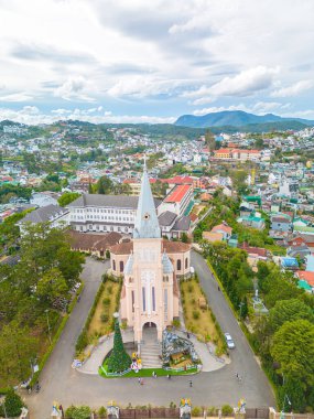 Cathedral chicken. This is the famous ancient architecture, where attracts other tourists to annual spiritual culture in Da lat. St. Nicholas Cathedral, Da Lat, Vietnam - Known as the chicken church