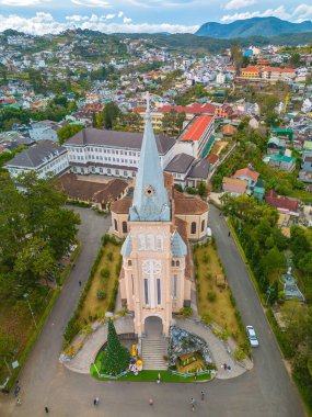 Cathedral chicken. This is the famous ancient architecture, where attracts other tourists to annual spiritual culture in Da lat. St. Nicholas Cathedral, Da Lat, Vietnam - Known as the chicken church