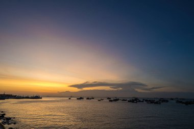 Background cloud summer. Cloud summer. Sky cloud cinematic. Natural sky beautiful and cinematic sunset texture background.