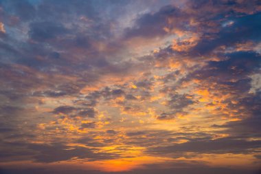 Background cloud summer. Cloud summer. Sky cloud cinematic. Natural sky beautiful and cinematic sunset texture background.