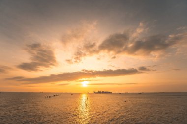 Background cloud summer. Cloud summer. Sky cloud cinematic. Natural sky beautiful and cinematic sunset texture background.
