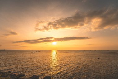 Background cloud summer. Cloud summer. Sky cloud cinematic. Natural sky beautiful and cinematic sunset texture background.