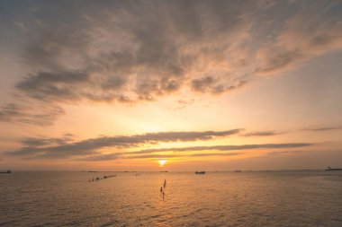 Background cloud summer. Cloud summer. Sky cloud cinematic. Natural sky beautiful and cinematic sunset texture background.