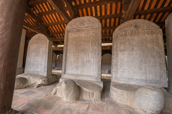 stock image Hanoi,Vietnam - November 1,2017 : Temple of Literature also call name Van Mieu Quoc Tu Giam, it also known as first Temple of Confucius and ancient university in Hanoi.