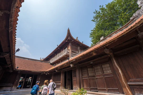越南河内 2017年11月1日 文坛也被称为文坛 也被称为河内第一孔庙和古代大学 — 图库照片